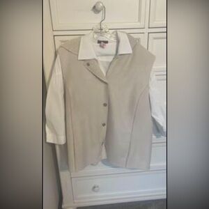 Sherpa lined hooded vest